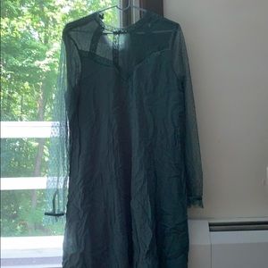 Hunter green dress